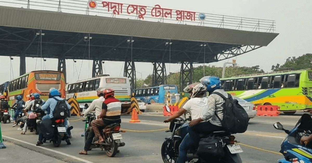 পদ্মা সেতুতে ২৪ ঘণ্টায় সোয়া ৪ কোটি টাকা টোল আদায়