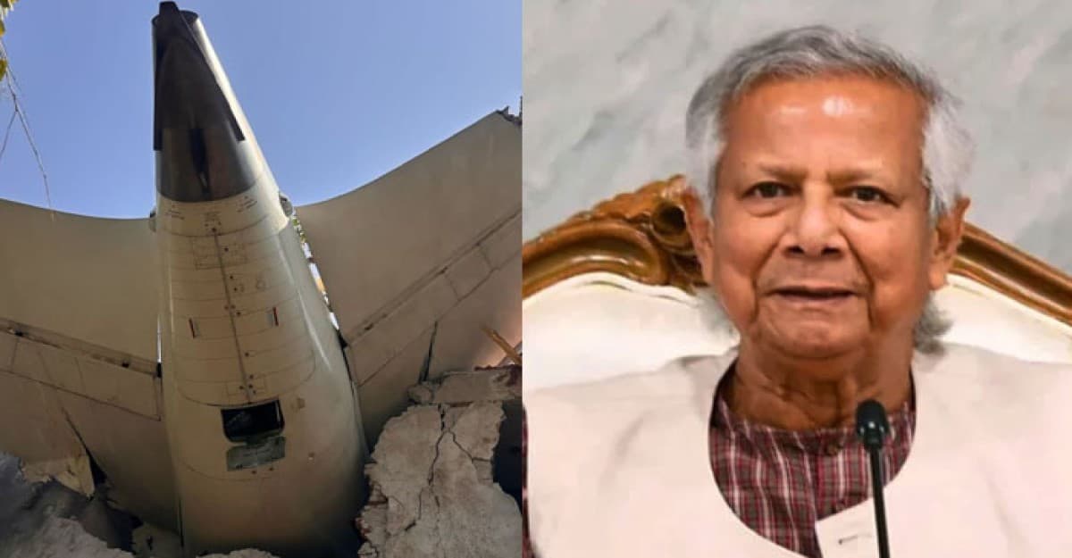 ভারতে বিমান বিধ্বস্তের ঘটনায় প্রধান উপদেষ্টার শোক