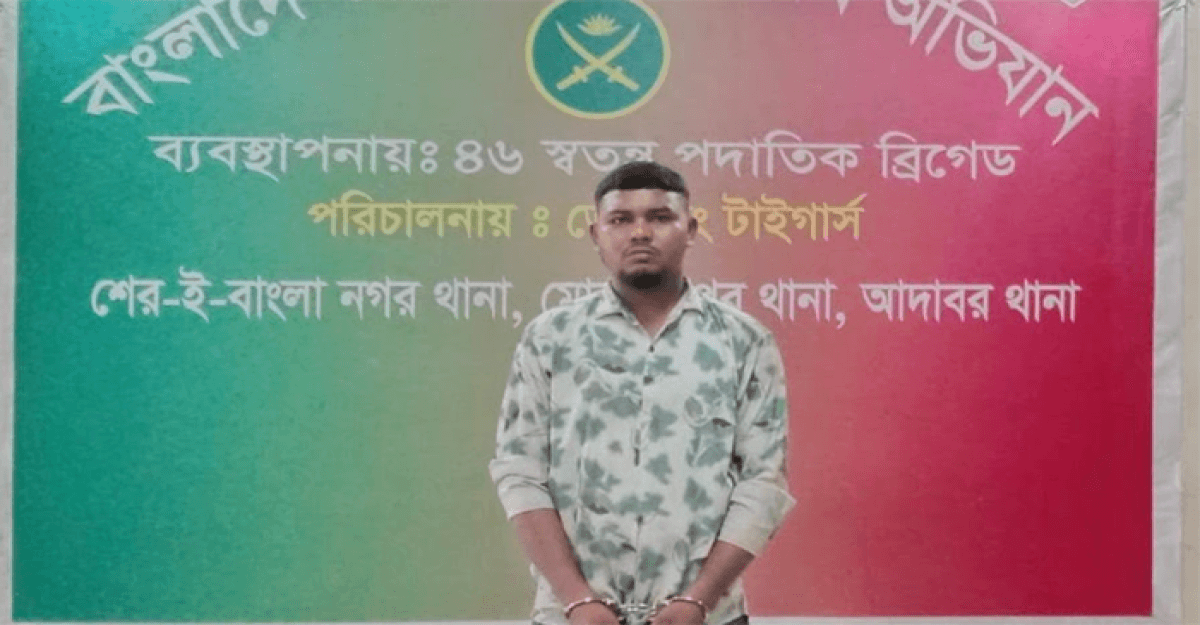 মোহাম্মদপুর থেকে ‘কিশোর গ্যাং লিডার’ ফালান যৌথবাহিনীর হাতে গ্রেপ্তার
