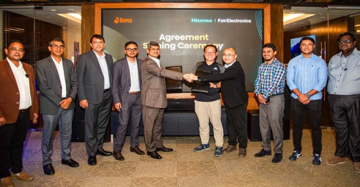 গ্রাহকদের কাছে বিশ্বমানের ইলেকট্রনিক্স পৌঁছে দিতে এক হলো দারাজ ও হাইসেন্স