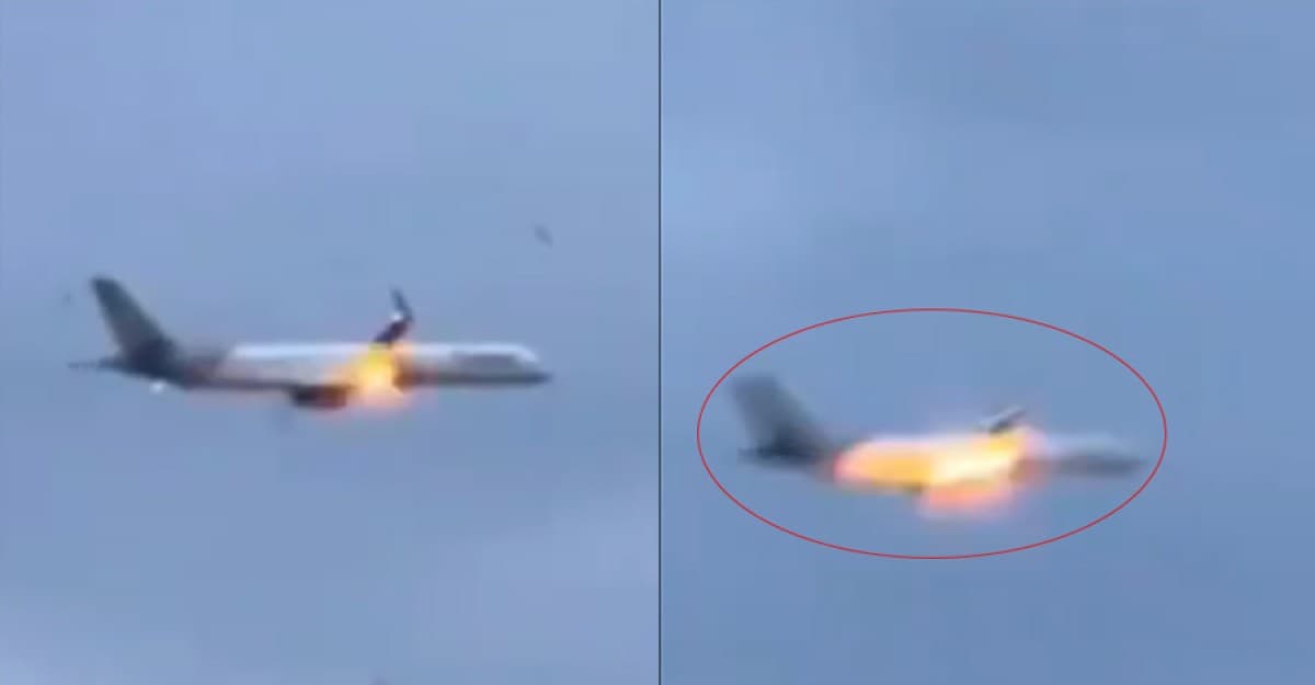 উড্ডয়নের পরপরই বোয়িং বিমানে আগুন