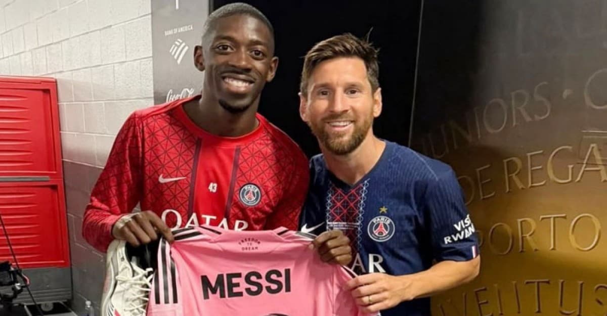 নিজের উন্নতিতে মেসির অবদান জানালেন ডেম্বেলে