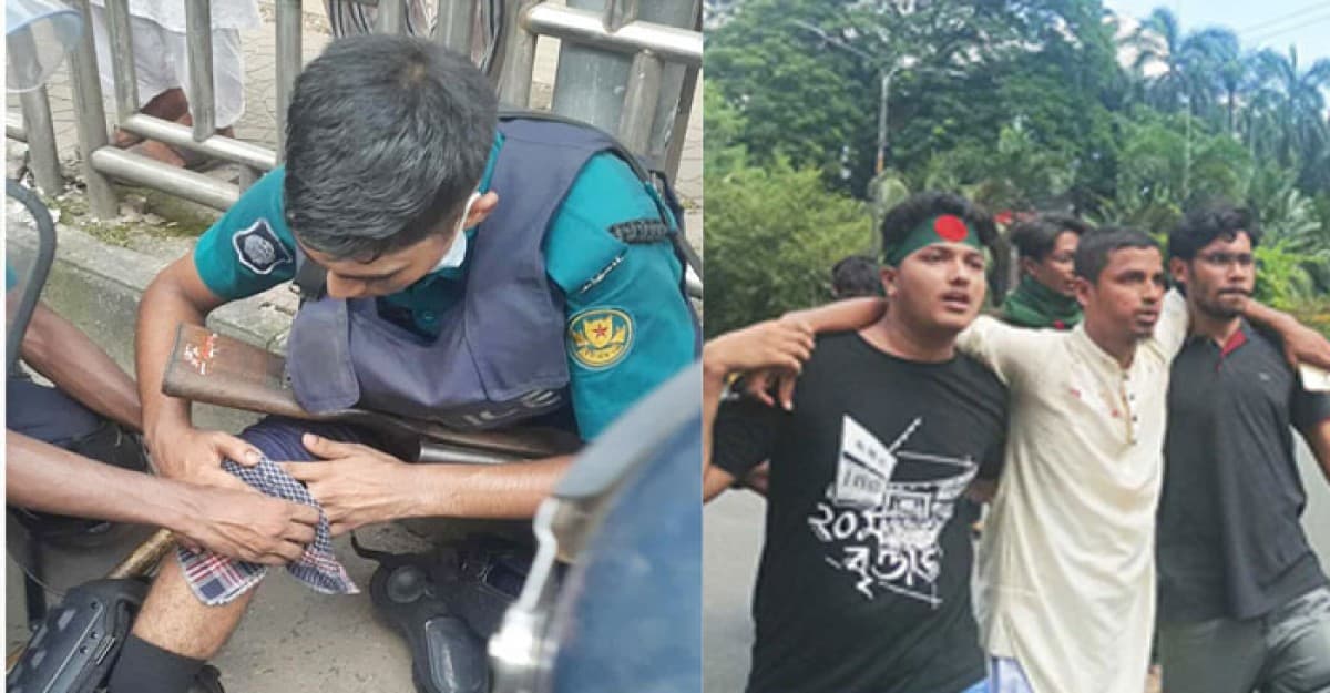 পুলিশ ও বুয়েট শিক্ষার্থীদের ধাওয়া-পাল্টা ধাওয়া, আহত অন্তত ১০