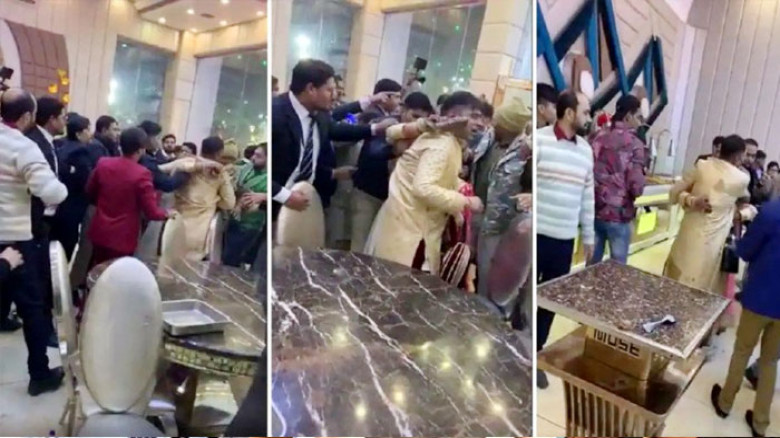 যৌতুক চাওয়ায় বিয়ের আসরে স্বয়ং বরকে গণধোলাই