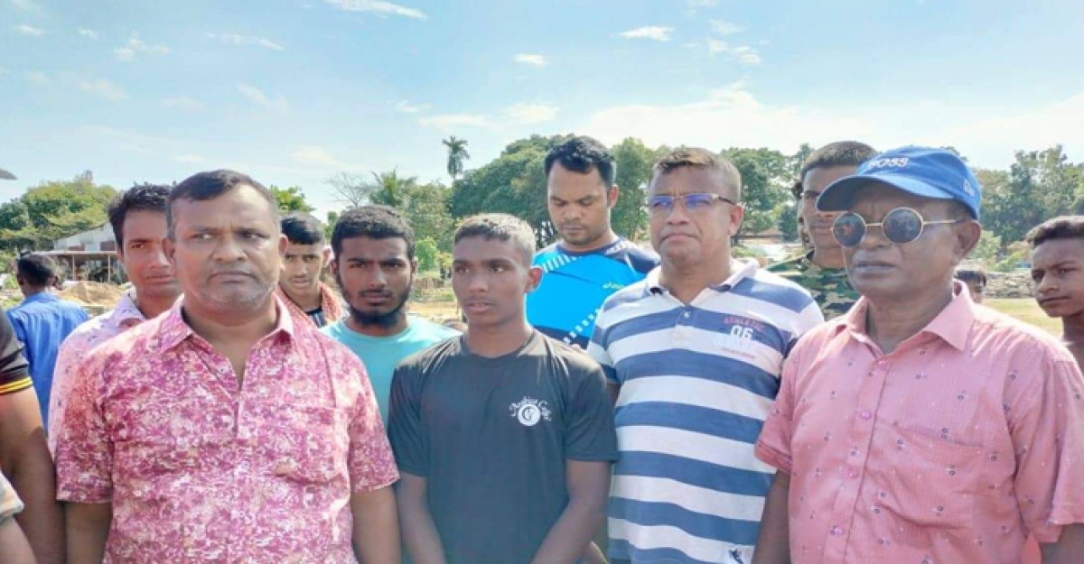 টাঙ্গুয়ার হাওরে দুরপাল্লার সাঁতার প্রতিযোগীতা