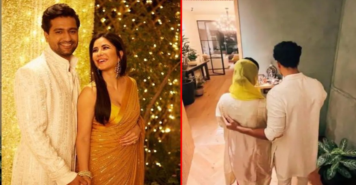 ‘ঘরের লক্ষ্মী’ সঙ্গে নিয়ে দীপাবলির লক্ষ্মীপুজো ভিকি কৌশলের