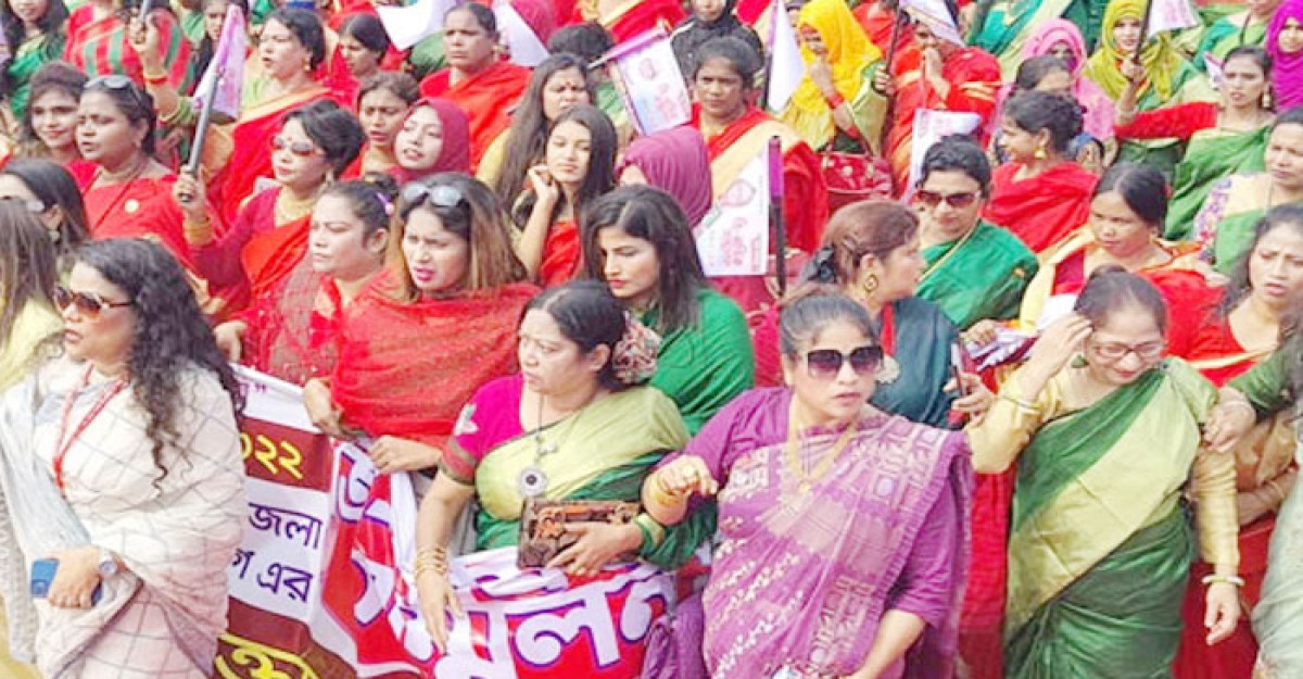 সম্মেলনে নেতাকর্মীদের জনস্রোত