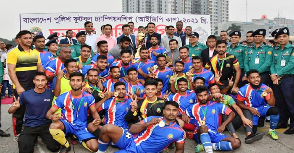পুলিশ ফুটবলে ডিএমপি চ্যাম্পিয়ন
