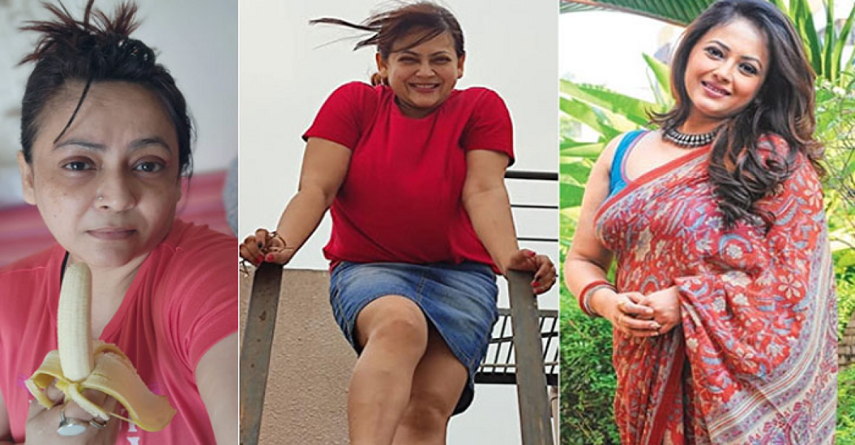 কলা হাতে যে বার্তা দিলেন শ্রীলেখা