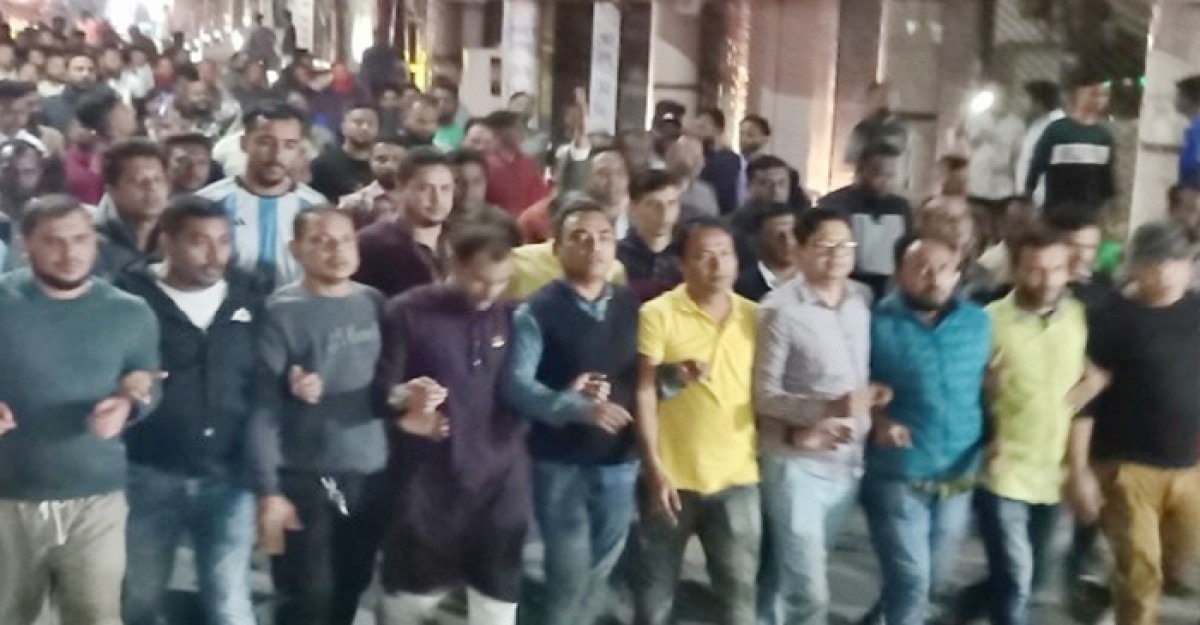 যুবদল সভাপতিসহ গ্রেপ্তারের প্রতিবাদে বিক্ষোভ মিছিল
