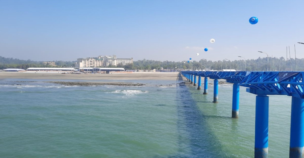 প্রধানমন্ত্রীর জন্য প্রস্তুত আন্তর্জাতিক ফ্লিট রিভিউ উদ্বোধনস্থল