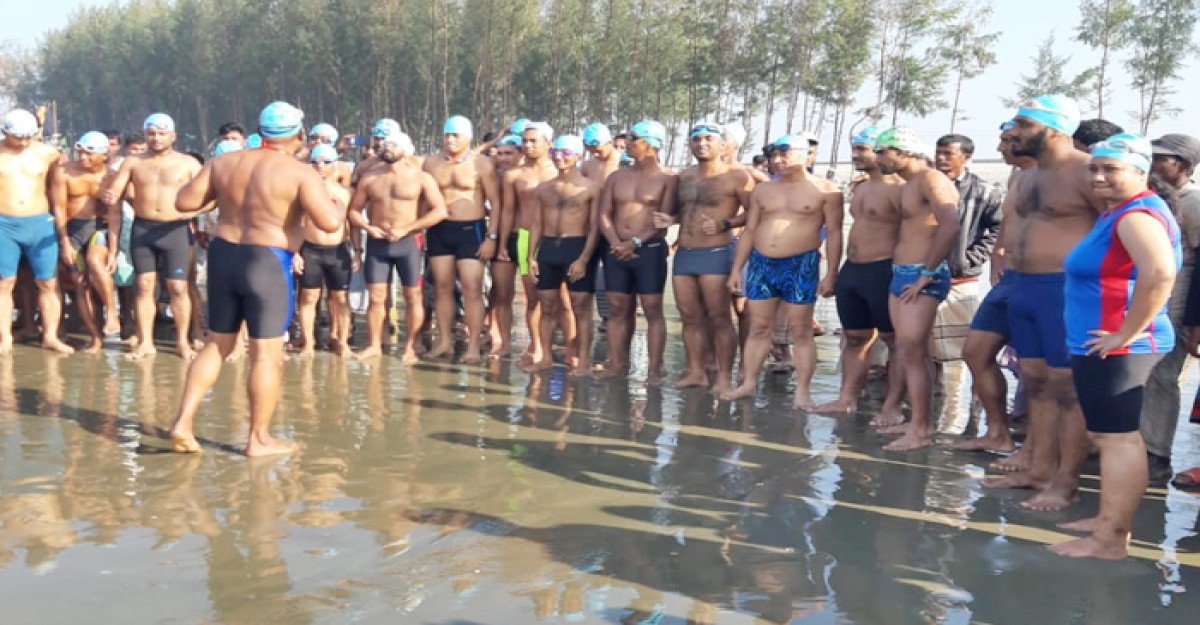 বাংলা চ্যানেল পাড়ি দিচ্ছেন ৩১ সাঁতারু