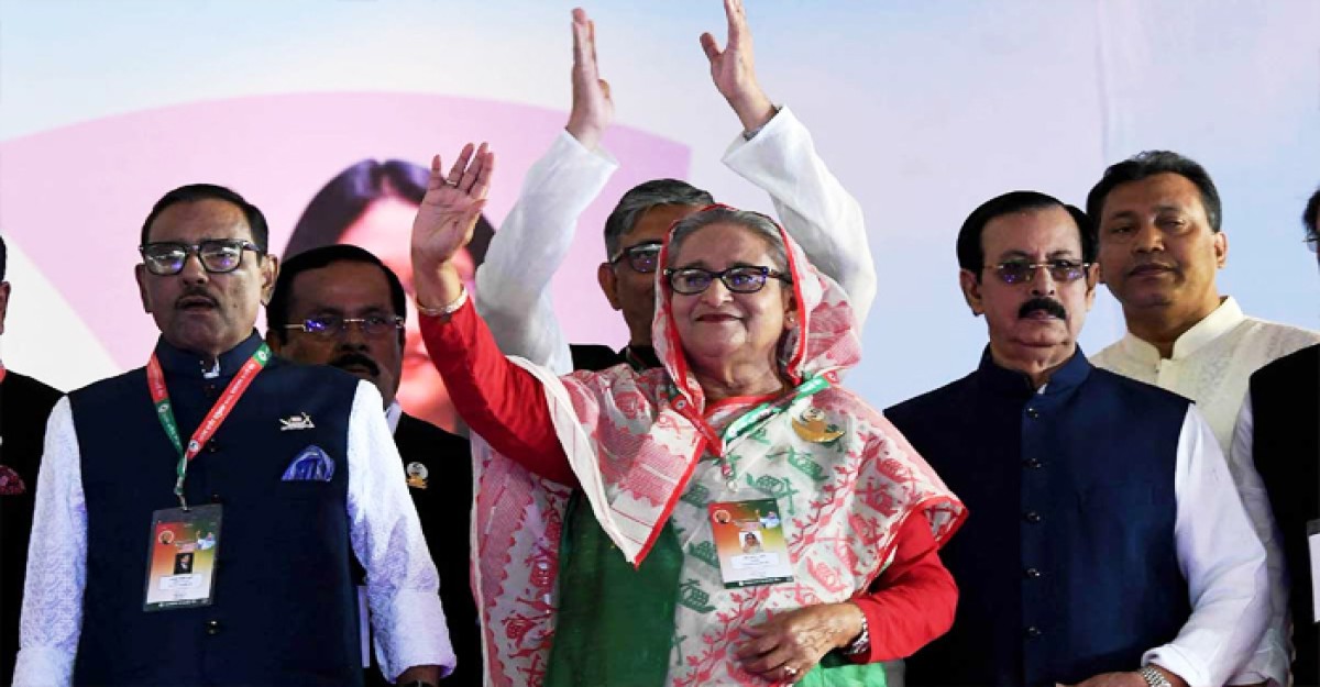 আ.লীগের সম্মেলনের দ্বিতীয় অধিবেশন শুরু