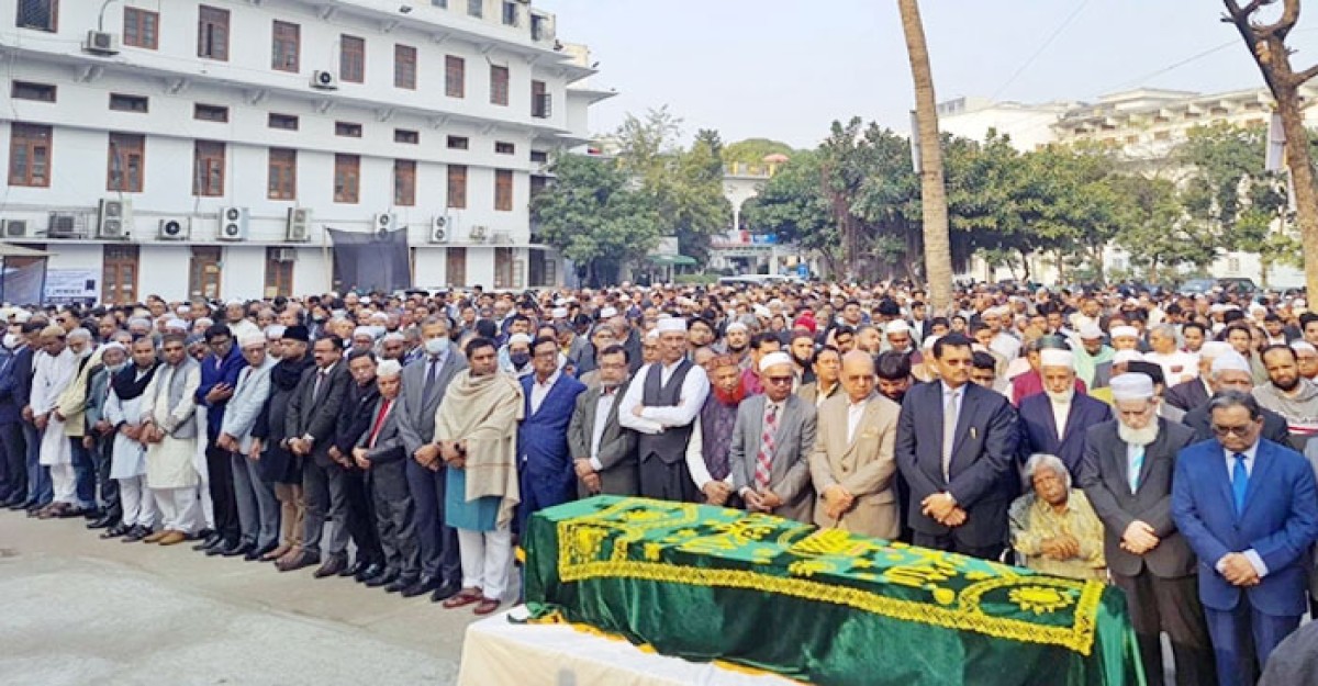 সুপ্রিম কোর্টে খন্দকার মাহবুবের জানাজা অনুষ্ঠিত