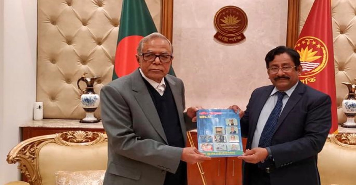 রাষ্ট্রপতির সঙ্গে বিএসএমএমইউ উপাচার্যের সৌজন্য সাক্ষাৎ