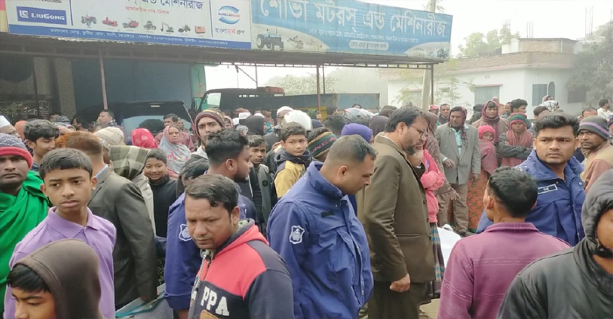 মেহেরপুরে ট্রাকের চাকায় পিষ্ট হয়ে স্কুল শিক্ষক নিহত