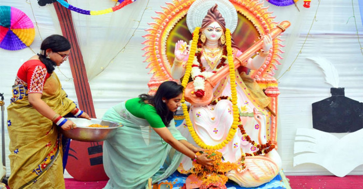 বিদ্যার দেবী সরস্বতী পূজা আজ