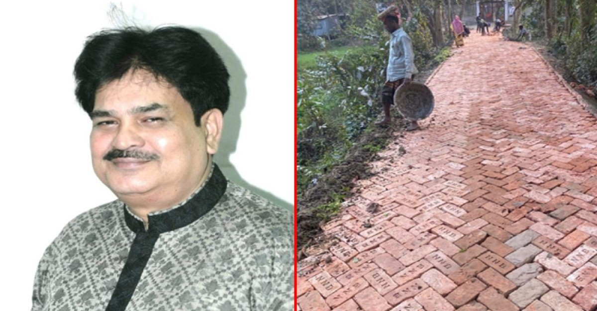 সোনারগাঁয়ে এমপি খোকার নিজস্ব অর্থায়নে রাস্তা নির্মান কাজের উদ্বোধন