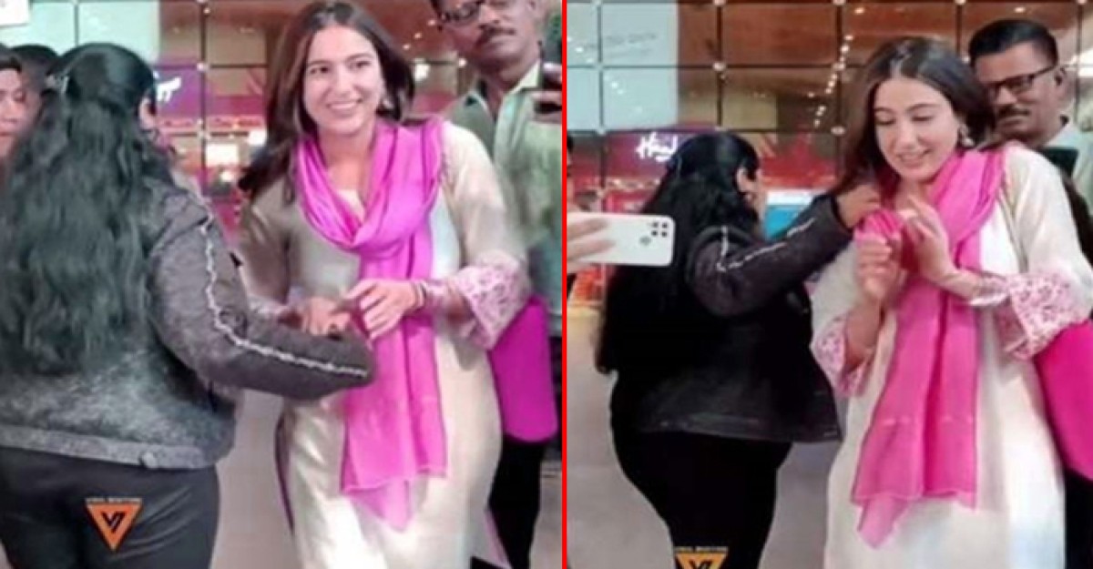 সারাকে অন্য ভাবে স্পর্শ করলেন অনুরাগী