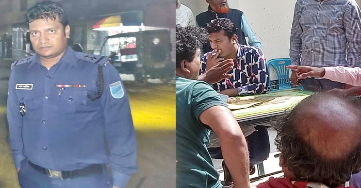 সালিশে পুলিশ কর্মকর্তার প্রকাশ্যে ধূমপান