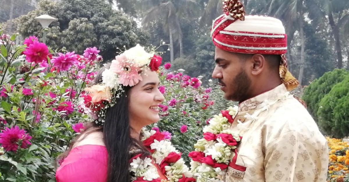 গোপালগঞ্জে এসে প্রেমিককে বিয়ে করলেন জার্মানি তরুণী