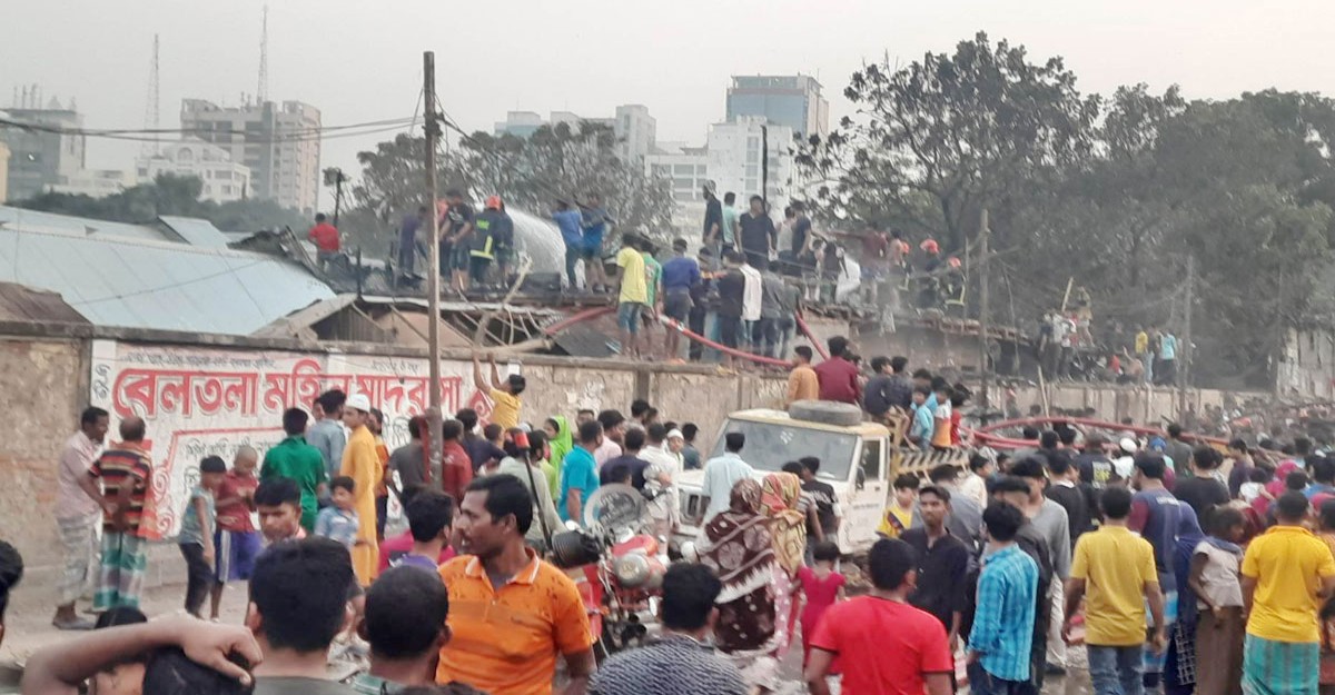 কড়াইল বস্তির আগুন নিয়ন্ত্রণে