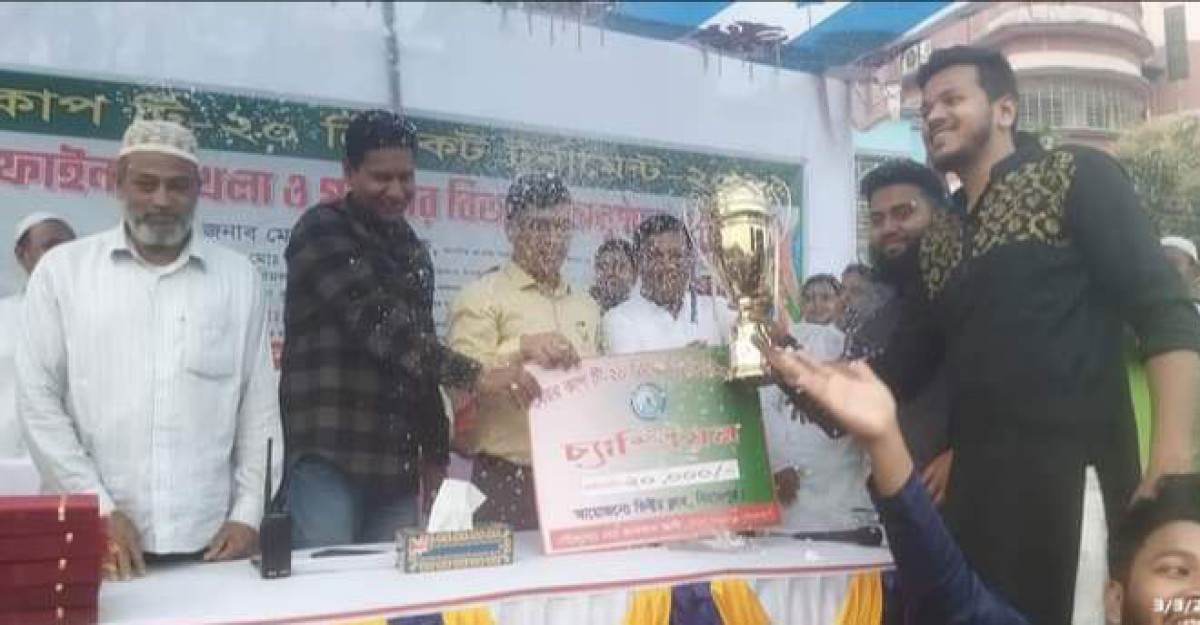 বিরামপুরে মেয়র কাপ ক্রিকেট টুর্নামেন্টের চ্যাম্পিয়ন পার্বতীপুর