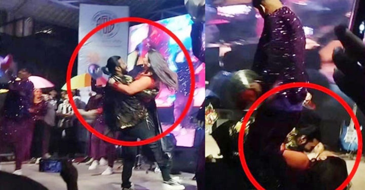 অপু বিশ্বাসকে কোলে নিতে গিয়ে পড়ে গেলেন নিরব