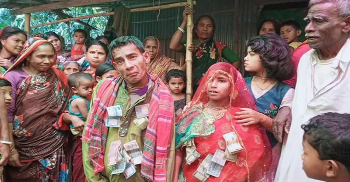 কুড়িগ্রামে ধুমধাম করে দুই শারীরিক প্রতিবন্ধীর বিয়ে, গ্রামজুড়ে আনন্দ শোভাযাত্রা