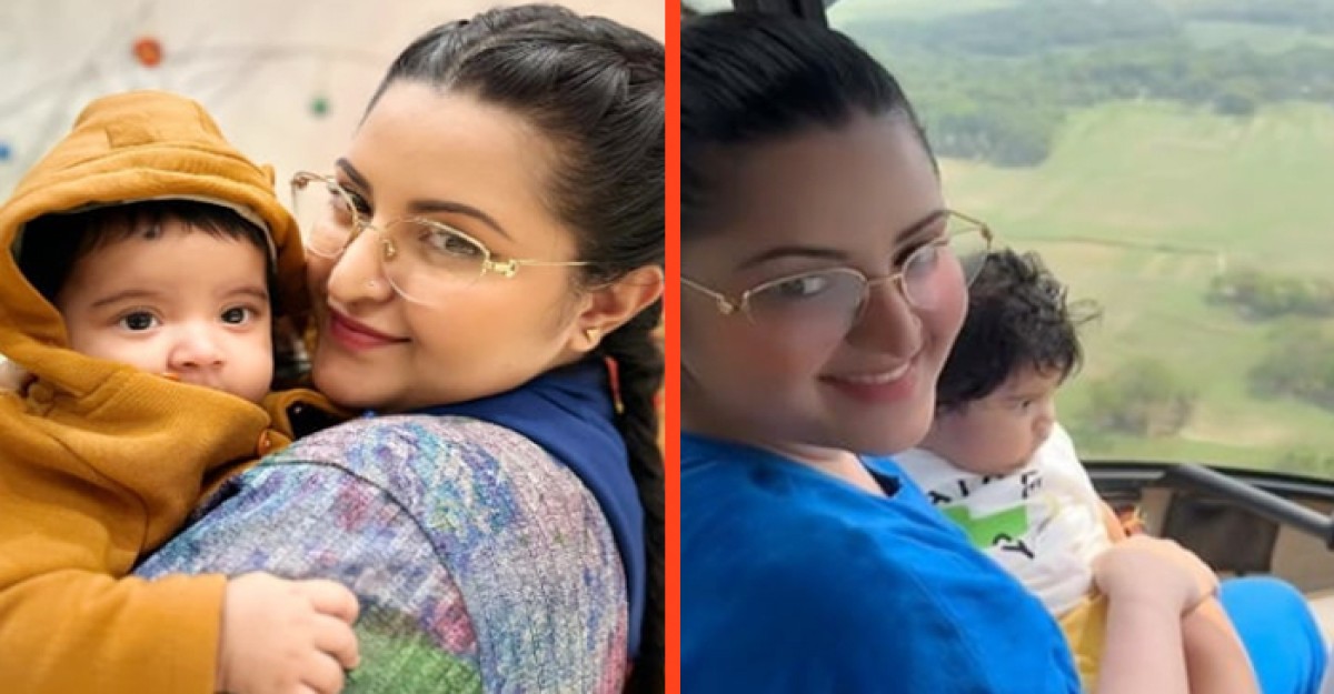 ছেলেকে রাজ্যকে নিয়ে উড়াল দিলেন পরীমণি