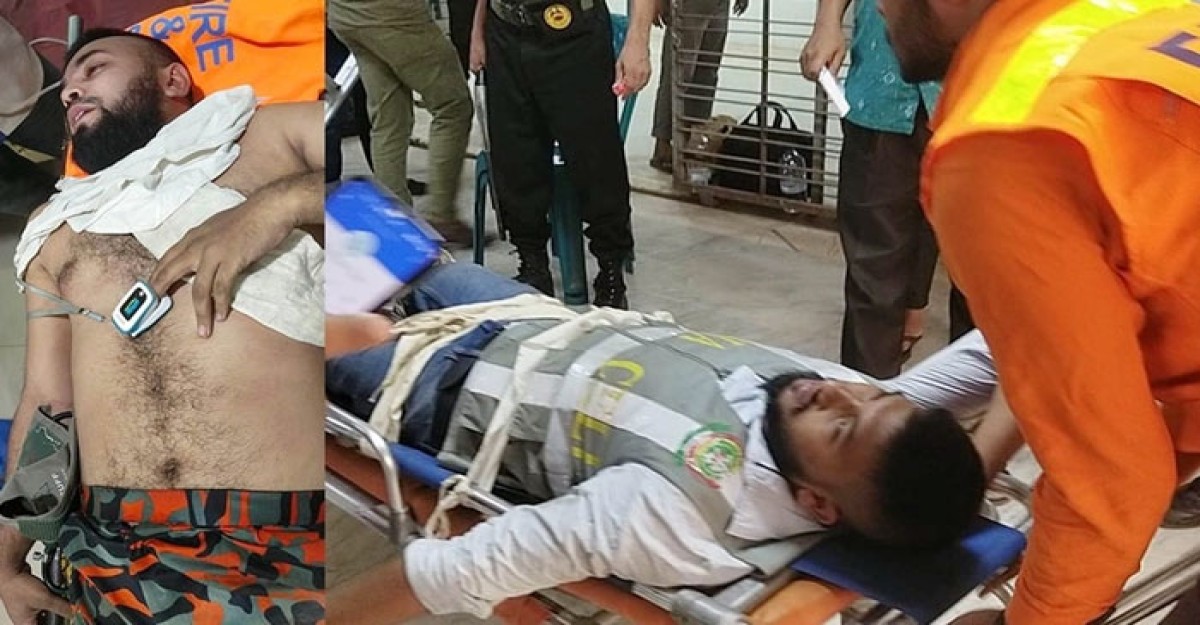 বঙ্গবাজারে আগুন: ফায়ার সার্ভিসের কর্মীসহ আহত ৮