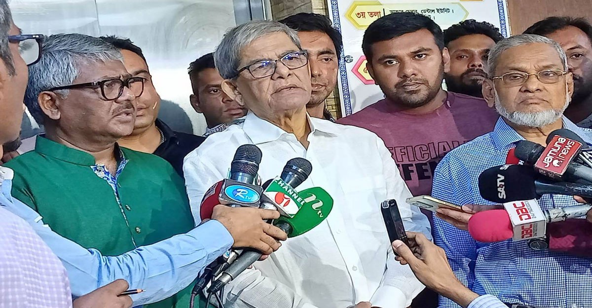 তত্ত্বাবধায়ক ব্যবস্থা ছাড়া কোনো নির্বাচনে অংশ নেবে না বিএনপি: ফখরুল