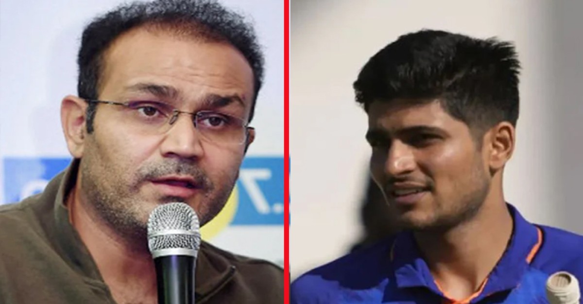 শেবাগের তোপের মুখে গিল