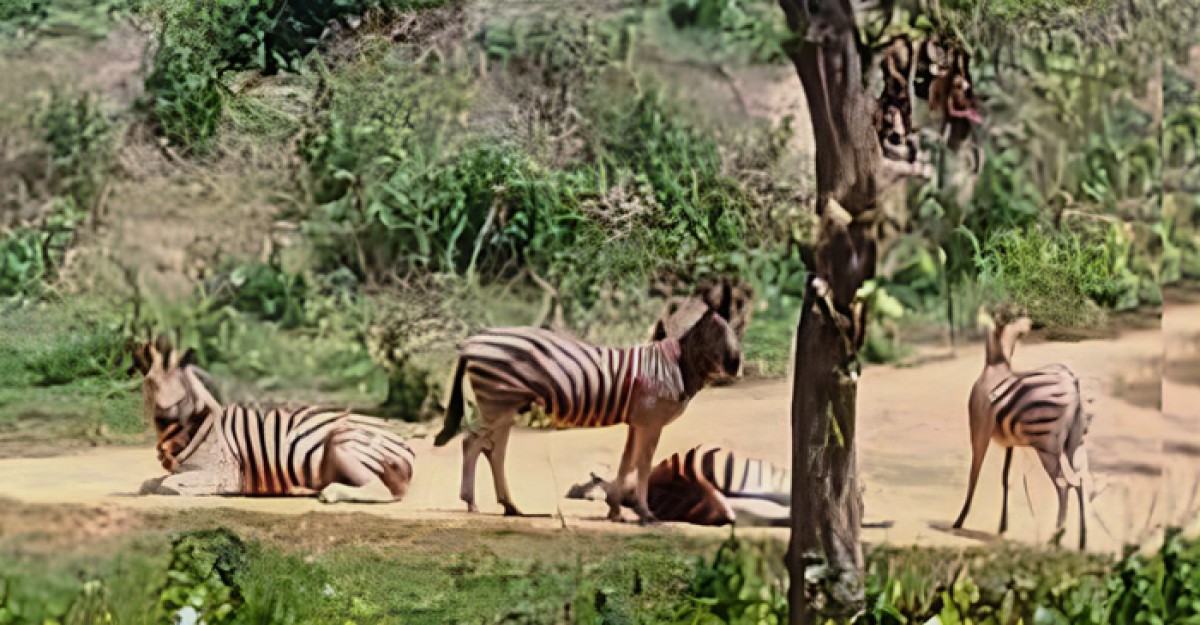 সাফারি পার্কে জেব্রা পরিবারে নতুন অতিথির আগমন