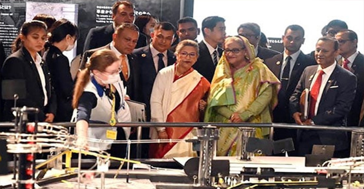 জাপানের বিজ্ঞান জাদুঘর পরিদর্শন করলেন প্রধানমন্ত্রী