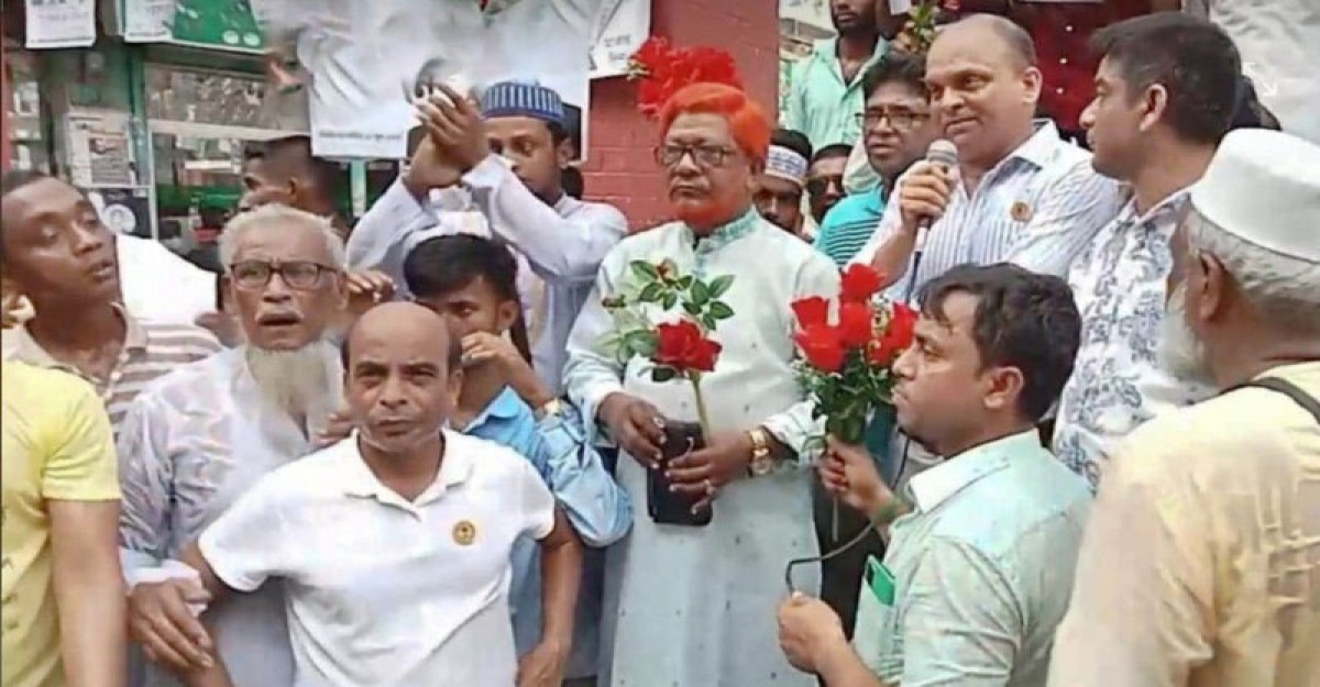 জাকের পার্টি চেয়ারম্যানের নেতৃত্বে শান্তিকামী মানুষ জেগে উঠেছে