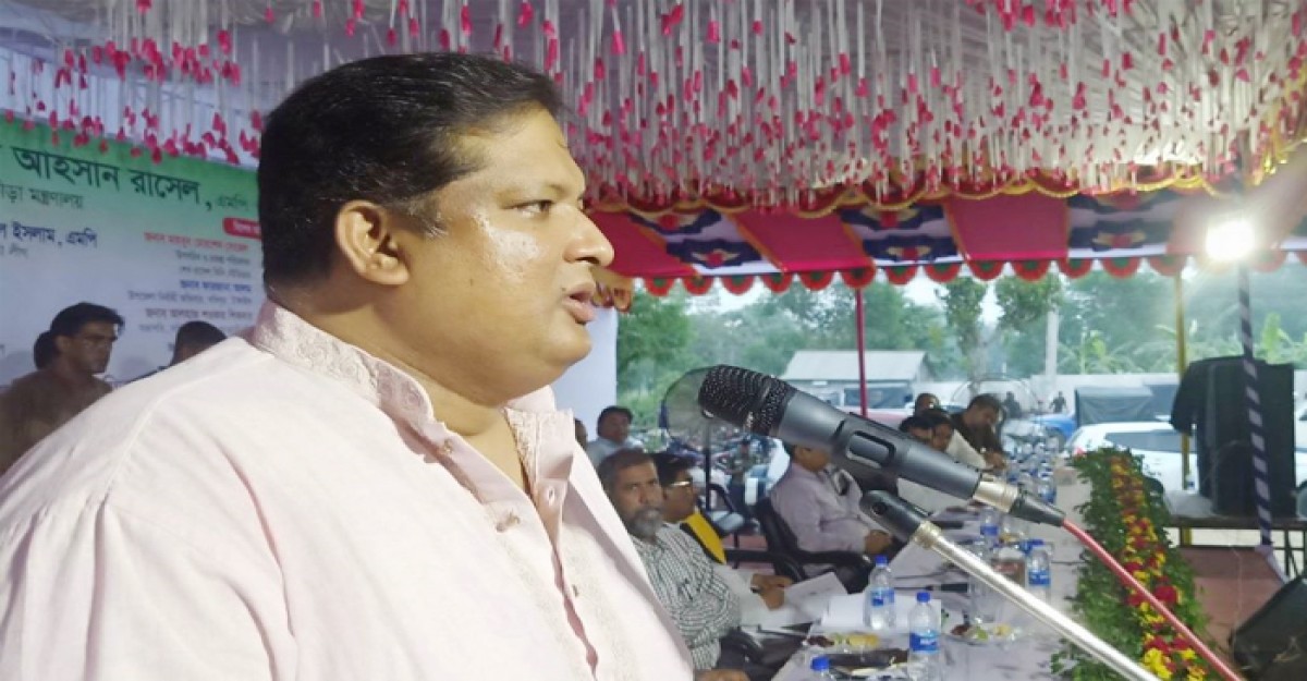 শেখ রাসেল মিনি স্টেডিয়াম প্রধানমন্ত্রীর একটি প্রিয় প্রকল্প: সখীপুরে ক্রীড়া মন্ত্রী