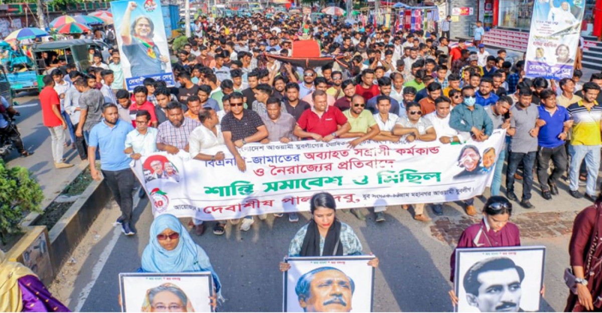 শেখ হাসিনার বিরুদ্ধে যারা ষড়যন্ত্র করবে তাদেরকে রাজপথে প্রতিহত করা হবে