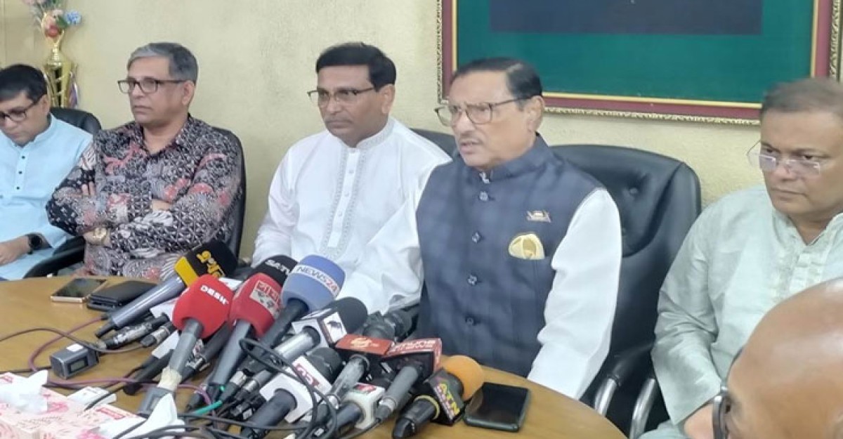চলামান সংকট সমাধানের একমাত্র উপায় শান্তিপূর্ণ নির্বাচন: কাদের