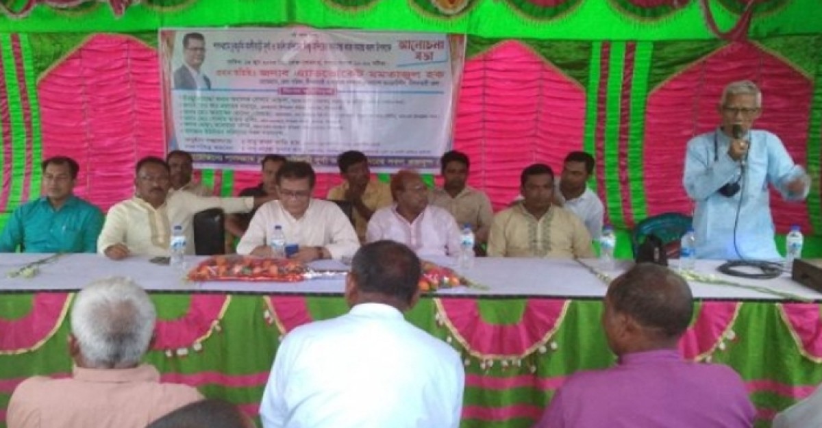 জলঢাকায় মন্দিরের উন্নয়ন কাজের সমাপ্তি উপলক্ষে সভা