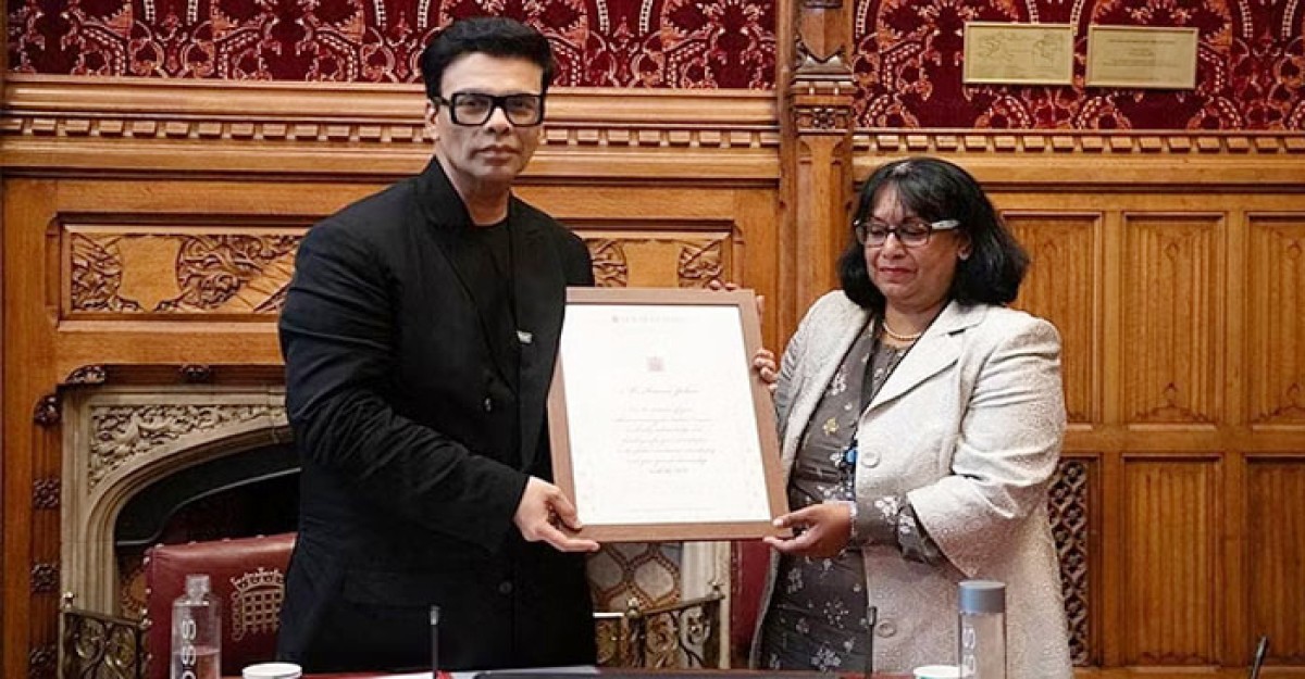 ব্রিটিশ পার্লামেন্টের সম্মাননা পেলেন করণ জোহর