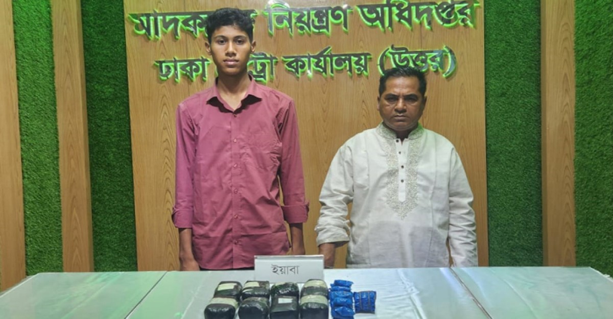 বিশ হাজার পিস ইয়াবাসহ বাবা-ছেলে গ্রেফতার