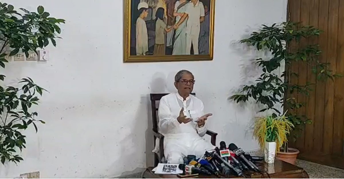 সবার সঙ্গে আলোচনা করে নির্দলীয় সরকারের রূপরেখা দেবে বিএনপি