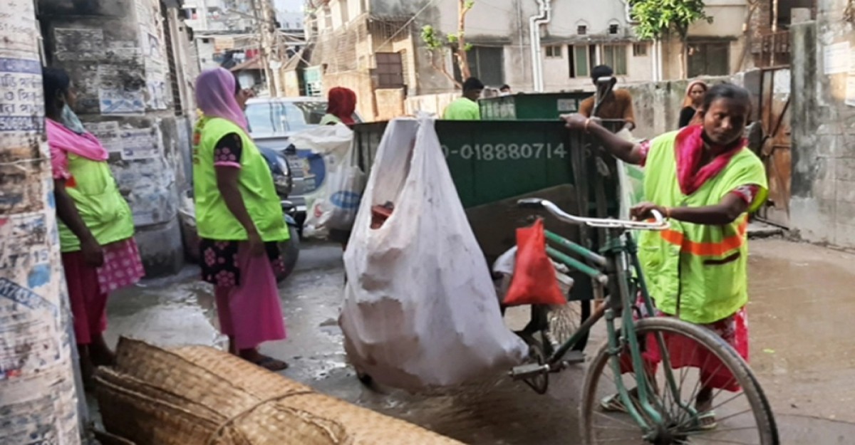 দক্ষিণ সিটির ৫ ওয়ার্ডের শতভাগ বর্জ্য অপসারণ
