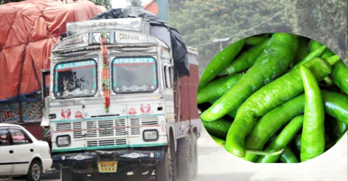 সোনামসজিদ দিয়ে এসেছে ৩৮ মেট্রিক টন কাঁচা মরিচ