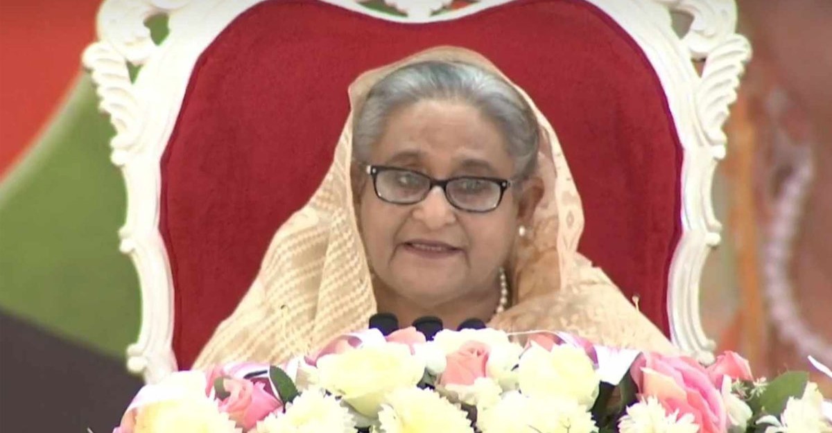 উন্নয়ন করতে কারও কাছে হাত পাতি না: শেখ হাসিনা