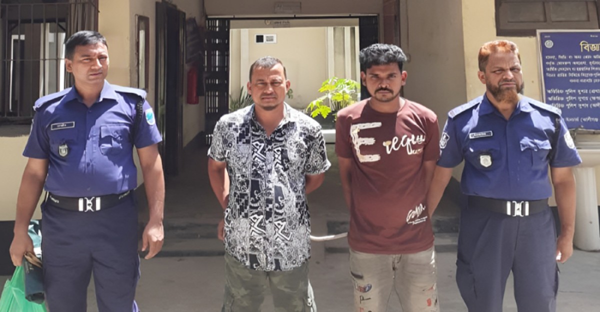 কালীগঞ্জে সাজাপ্রাপ্ত আসামী ও একজন মাদক ব্যবসায়ী আটক
