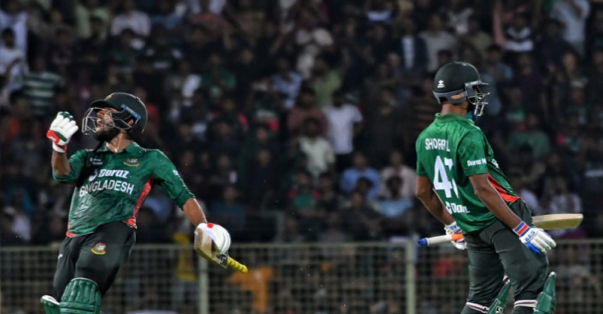 শ্বাসরুদ্ধকর ম্যাচে বাংলাদেশের দারুণ জয়