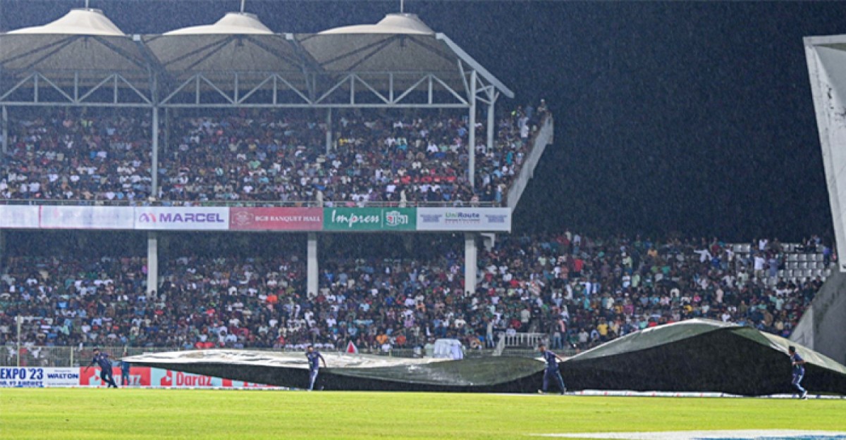 আজও সিলেটে বৃষ্টির হানা, থমকে আছে খেলা