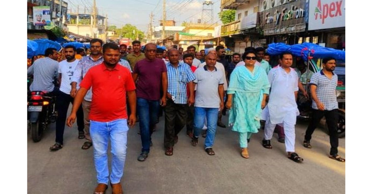 পঞ্চগড়ে আওয়ামী লীগের শান্তি ও উন্নয়ন মিছিল